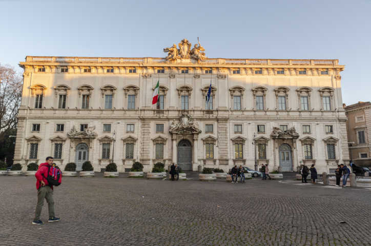 161 - Italia - Roma - plaza Del Quirinale y palacio de La Consulta